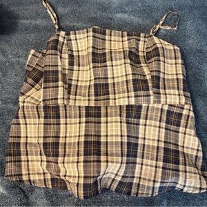 Plaid Crop Top